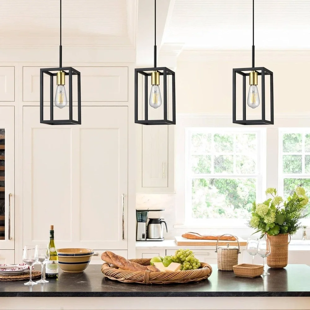 3 Pack 1 Light Hanging Rustic Farmhouse 5.7